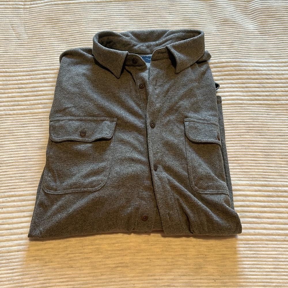 Men’s Lucky Brand fleece shacket. Like new. 2XL. Gray
